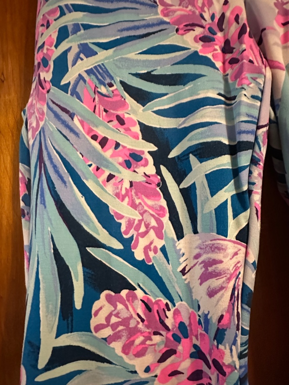 Lilly Pulitzer Size 6, Kelly *Knit Corso ankle pants, 'Mr Peacock Tweethearts' - Picture 3 of 7